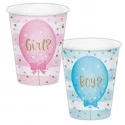 Gender Reveal Balloons Paper Cups (Pack of 8)