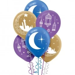 Eid Latex Balloons (Pack of 15) | Ramadan/Eid Party Supplies