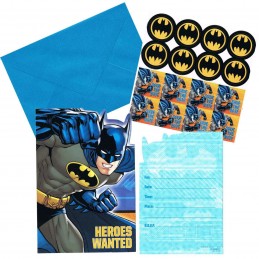 Batman Party Invitations Set (Pack of 8) | Discontinued