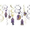 Eid Swirl Decorations (Set of 12)