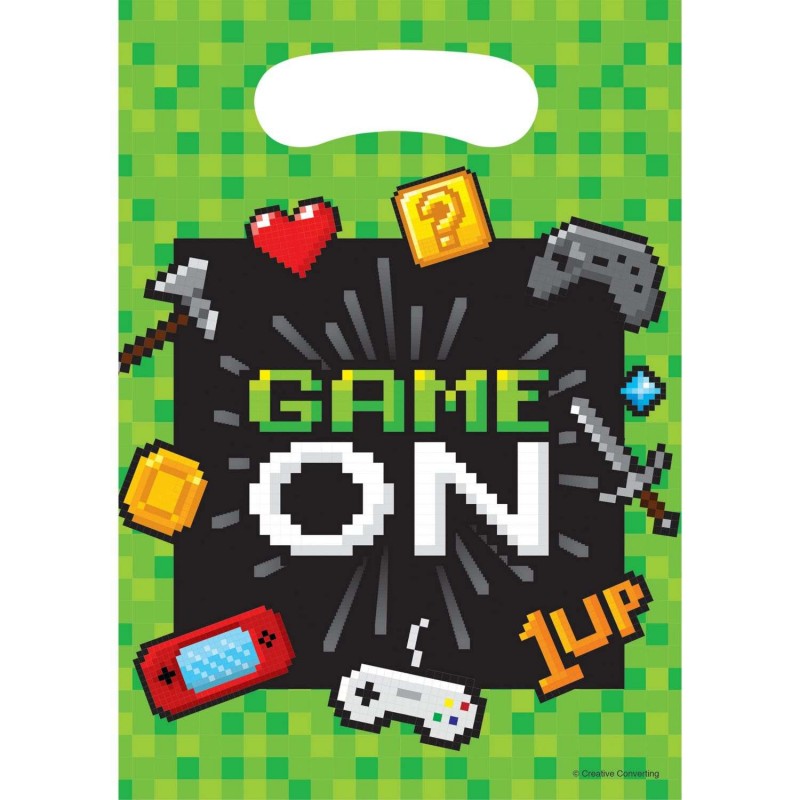 Video Game Party Loot Bags (Pack of 8) Video Game Party Loot Bags (Pack of 8)