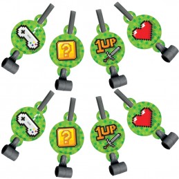 Gaming Party Blowouts (Pack of 8) | Video Game Party Supplies