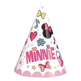 Minnie Mouse Party Hats (Pack of 8) | Minnie Mouse Party Supplies