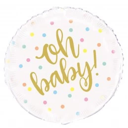 Oh Baby! Baby Shower Foil Balloon | Oh Baby Party Supplies