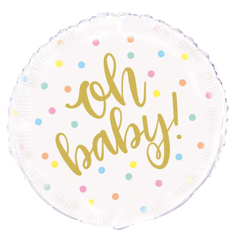 Oh Baby! Baby Shower Foil Balloon Oh Baby! Baby Shower Foil Balloon