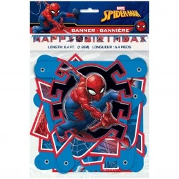 Spiderman Happy Birthday Jointed Banner | Spiderman Party Supplies
