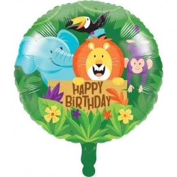 Jungle Safari Foil Balloon | Jungle Animals Party Supplies