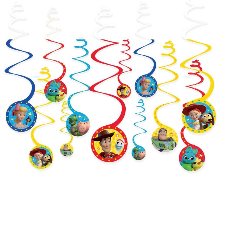 Toy Story 4 Swirl Decorations (Set of 12) | Toy Story