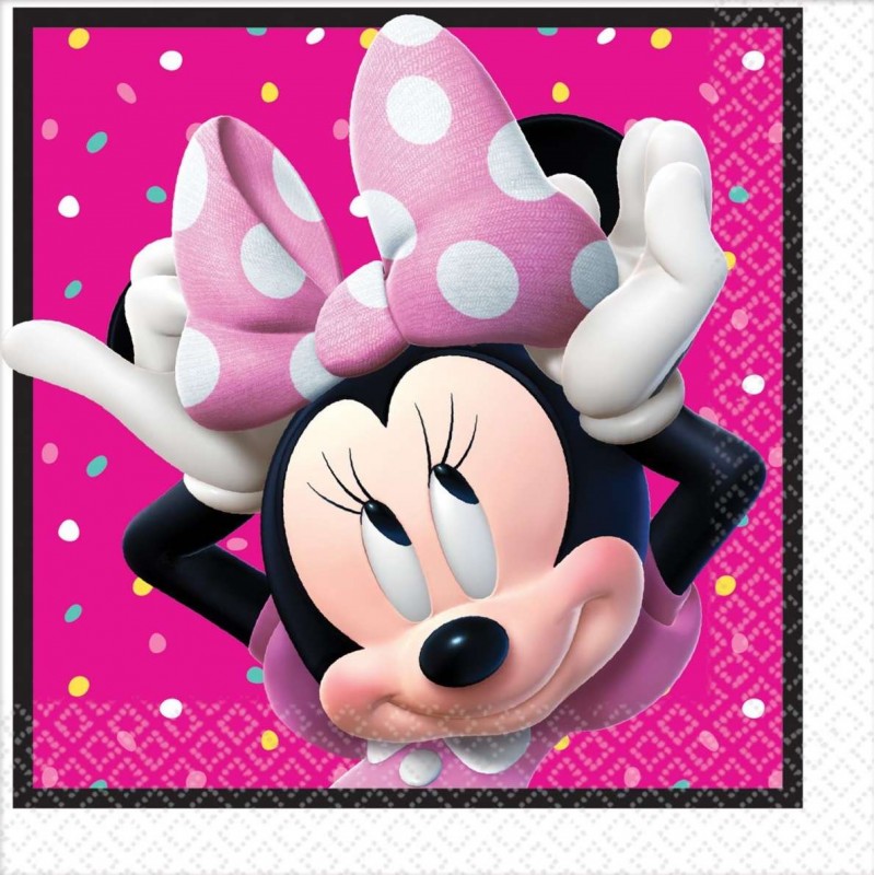 Minnie Mouse Large Napkins (Pack of 16) | Discontinued Party Supplies