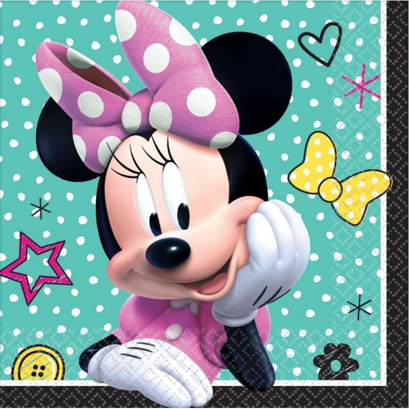Minnie Mouse Small Napkins (Pack of 16) | Discontinued Party Supplies