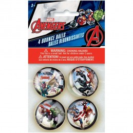 Avengers Bouncy Balls (Pack of 4) | Avengers Party Supplies