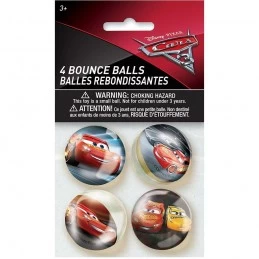 Disney Cars 3 Bouncy Balls (Pack of 4) | Cars Party Supplies