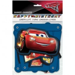 Disney Cars 3 Birthday Jointed Banner | Cars Party Supplies