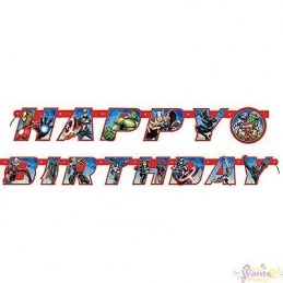 Avengers Happy Birthday Banner | Avengers Party Supplies