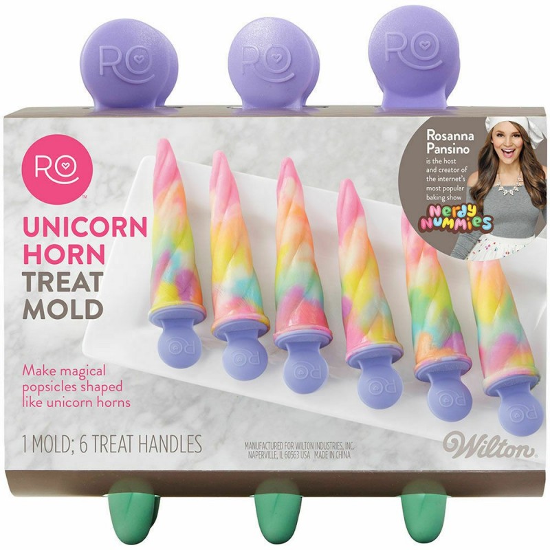 Wilton Silicone Unicorn Horn Mold (Set of 6) | Unicorn Party Supplies
