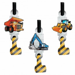 Construction Big Dig Party Blowers (Pack of 8) | Construction Party Supplies