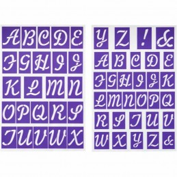 Wilton Stick-N-Stay Alphabet Monogram Stencils | Wilton Party Supplies