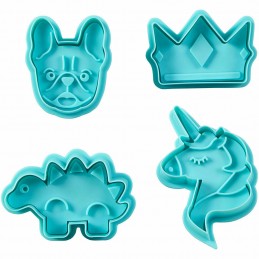 Wilton Stamp Cookie Cutters (Set of 4) | Wilton Party Supplies