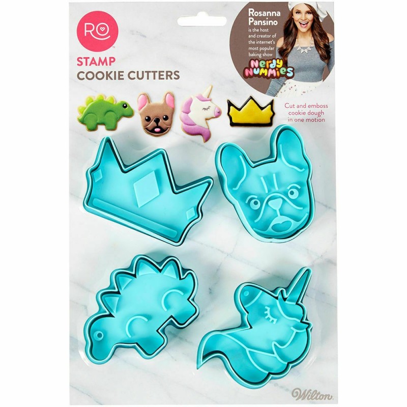 Wilton Stamp Cookie Cutters (Set of 4) | Wilton Party Supplies