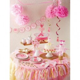 Ballerina Swirl Decorations (Set of 5) | Ballerina Party Supplies
