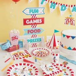 Circus Carnival Party Hats (Pack of 8) | Circus Party Supplies