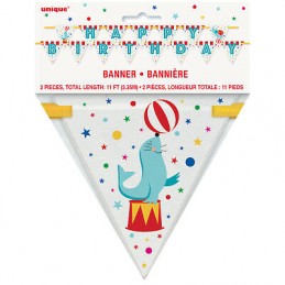 Circus Carnival Birthday Party Banner | Circus Party Supplies