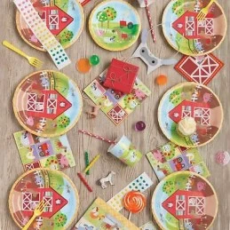 Farm Party Large Plates (Pack of 8) | Farm Party Party Supplies