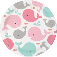 Pink Baby Whale Party Supplies | Baby Shower Party Supplies - Who Wants 2 Party Australia