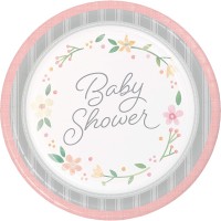 Pink Floral Baby Shower Party Supplies | Baby Shower Party Decorations